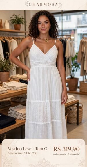 Vestido Lese Branco