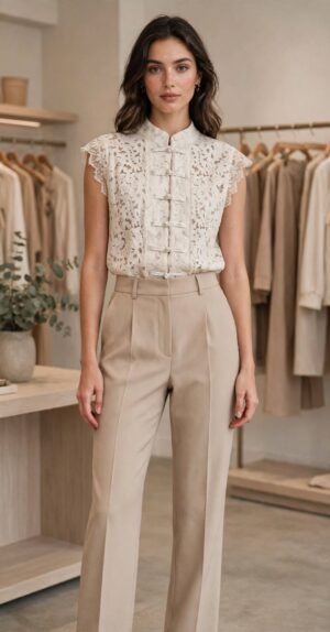 Blusa de Renda Guipir