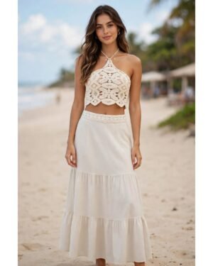 Conjunto Saia e Cropped – M